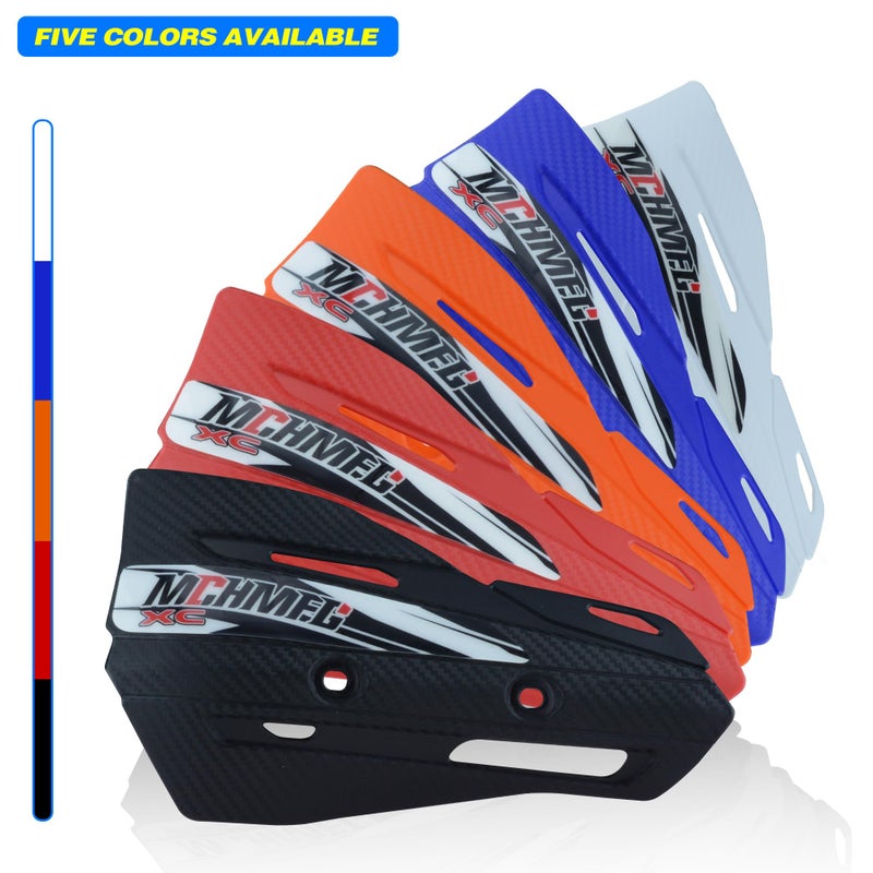MCHMFG Dirt Bike Handguards with Grips - 7/8"" and 1 1/8"" Motorcycle Hand Guards for ATV - Universal Handguards Bracket for Off Road Motorcross Black - Image 2
